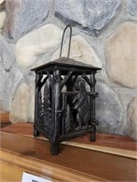 Super cool, heavy, metal Northwoods candle lantern