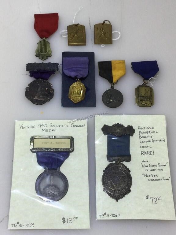 Non-Military Medals & Pins