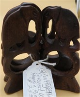 Hand-Carved Elephant Napkin Rings