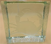 Etched Glass Block