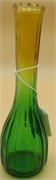 Green and Yellow Ombre Bud Vase