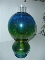Jeannette Glass Oil Lamp  16 inches tall