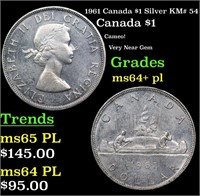 1961 Canada $1 Silver Canada Dollar KM# 54 1 Grade
