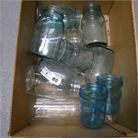 Box of Blue Ball Mason Jars