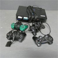 PS2 Playstation 2 Game Console & Controllers