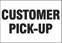 NEW PICK-UP POLICY- Please read