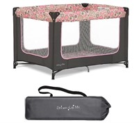 Dream On Me Zodiak Portable Playard Grey and Pink