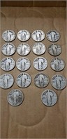 (18) Assorted Silver Quarters