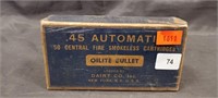 (50) Rounds. 45 Automatic Ammo