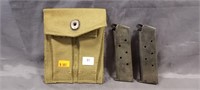 (2) Ammo Magazines, Carrying Pouch