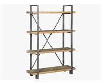 Ashley Forestmin 4-Shelf Bookcase- Brown and Black