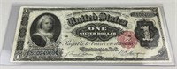 1891 $1 Silver Certificate Martha Washington Note.