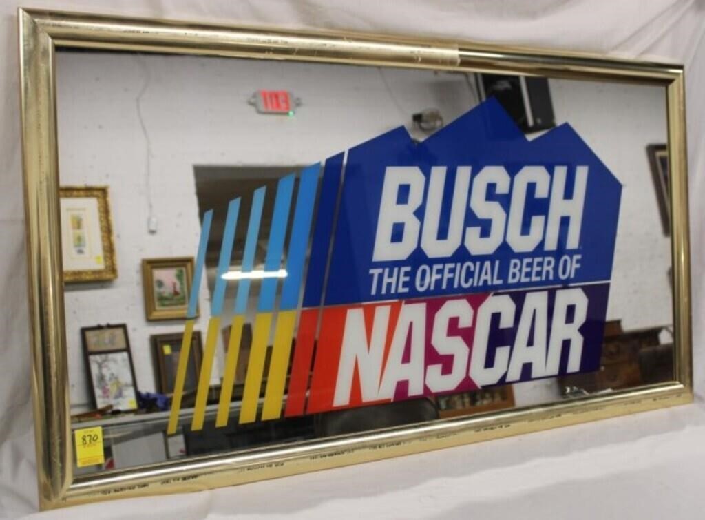 Never installed BUSH THE OFFICIAL BEER OF NASCAR