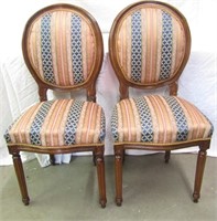 2 Side Dining Chairs Back Height 19 1/2" T x 19" W