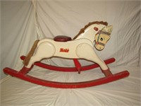 Vintage Huskie Rocking Horse 22" T x 42" L x 15" W