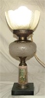 16 1/2" T Vintage / Antigue Lamp 2 Pcs FRAGILE!