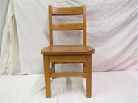 Vintage School Project Oak Childs Chair Very Solid