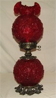Vintage Fenton Ruby Red Glass Poppy