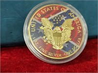 Gold plated novelty coin