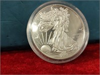 Liberty silver plated novelty coin