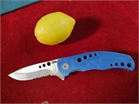 Blue Frost Cutlery Lock Back Knife