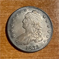 1832 Capped Bust 50c Choice Plus