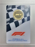 British Grand Prix 1/4ozt .9999 Gold On Card