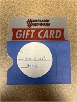 $100 Heartland Hardware Gift Card