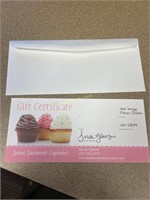 One Dozen Single Flavor Cupcake Certificate