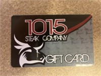 $50 1015 Steak Company Gift Card