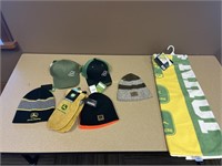 C&B and John Deere Hats, Gloves, and Towel