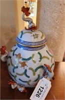 HEREND NUMBERED DOLPHIN GINGER JAR