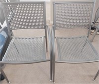 11 - LOT OF 2 MATCHING PATIO CHAIRS