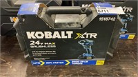 1 LOT, 1 Kobalt XTR 24-volt Max 1/4-in Brushless