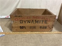 Gold Medal wood dynamite box