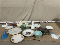 Vintage dishes and figurines