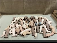 Ceramic doll torsos, arms, and legs