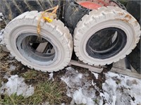 Pair 7.00-12 warehouse forkift tires