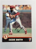 Ozzie Smith Photo Signed St Louis Cardinals