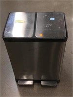 Double Stainless Trashcan/Recycling Can - Medium