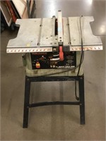 Task Force 10 Inch Table Saw - Working