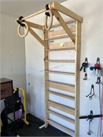 Wood Pull Up/Stretching Machine - Wall Mount -