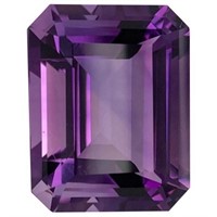 Lab Created Purple Octagon Amethyst 20.00 Cts - VV
