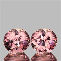 Natural Padparadscha Pink Tourmaline Pair {Flawles