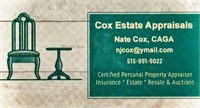 Welcome to a Great Cox Estate Appraisals Auction!
