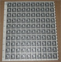 Abraham Lincoln 4 Cent Mint Sheet 100 Stamps