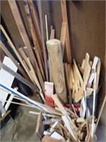 Trash Can, Metal Bucket & Box w/ Crafting Wood