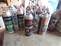 Several Spray Paints