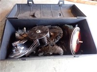 Tool Box w/ Wire Brushes, (3) Disc Pads