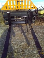 48” quick attach forks, with hydraulic shift, new